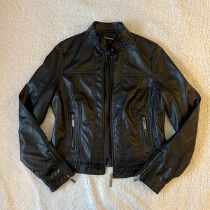 Black Faux Leather Jacket